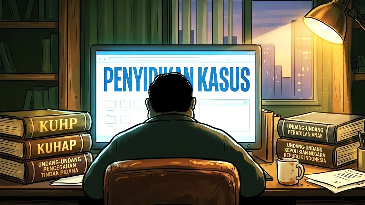 Ilustrasi penyidikan kasus. (gambar digital gemini/radar bali)