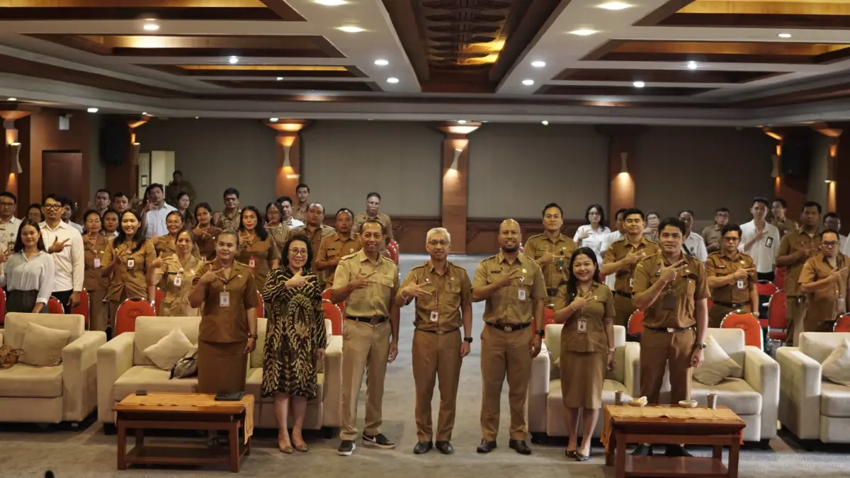 Dinas Komunikasi, Informatika dan Statistik (Diskominfos) Kota Denpasar Menggelar Sosialisasi Komunitas Informasi Masyarakat (KIM) pada Desa/Kelurahan di Kota Denpasar, Senin (21/9).