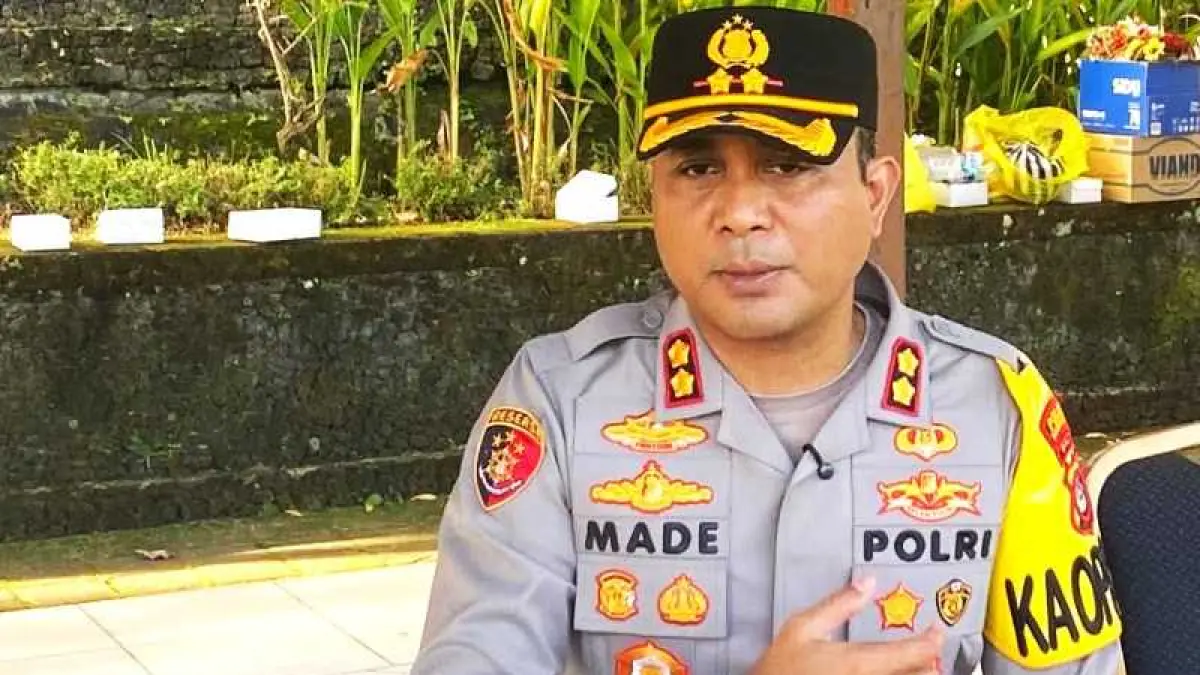 CERITAKAN KONDISI PELAKU : ujar Kapolres Karangasem AKBP I Made Santika. (Zulfika Rahman)