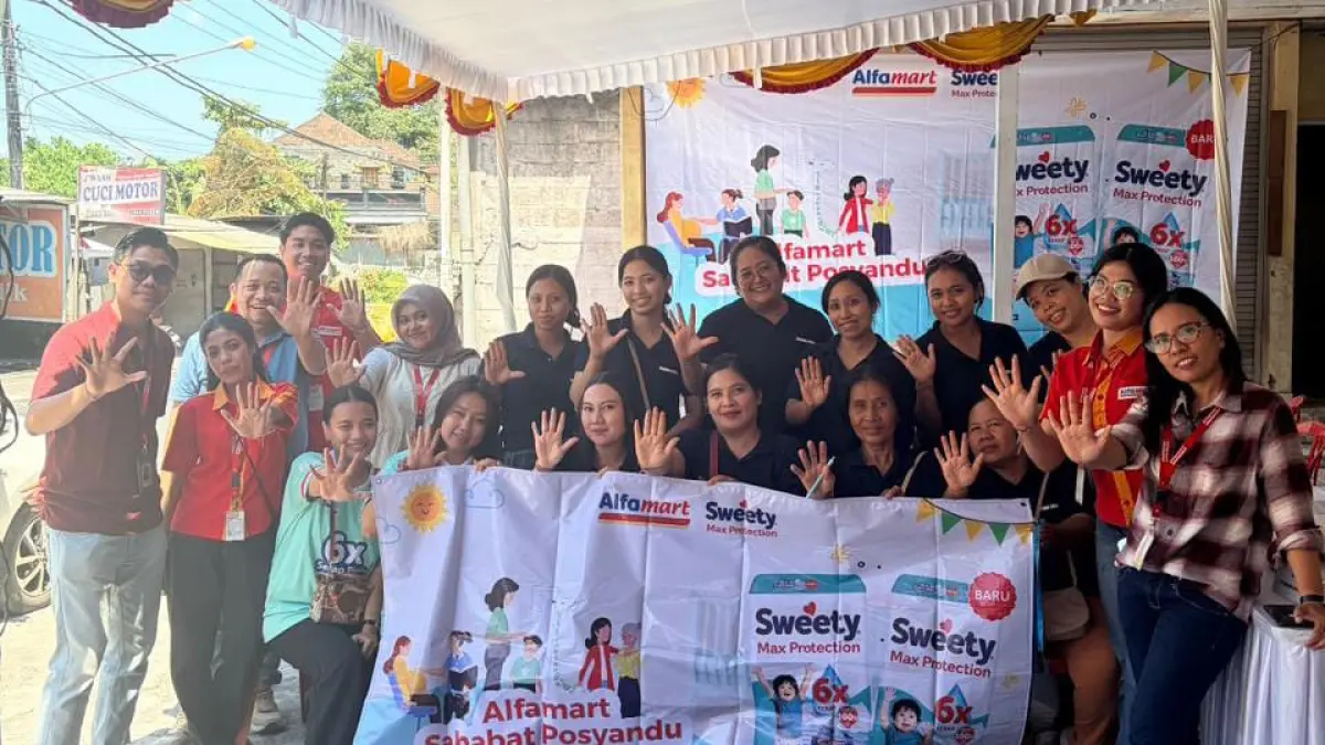 Alfamart dan Sweety Lanjutkan Komitmen Melalui Program Alfamart Sahabat Posyandu.