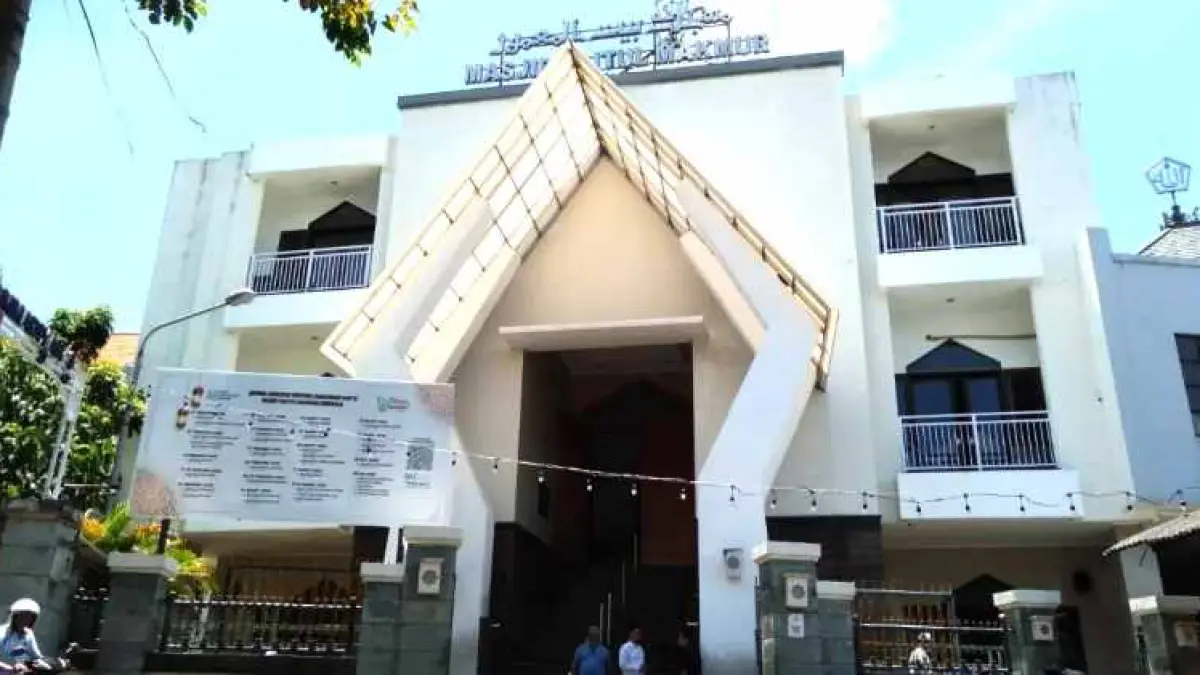Ilustrasi Masjid Baitul Makmur, Monang-maning, Denpasar Barat. (dok. Radar Bali)