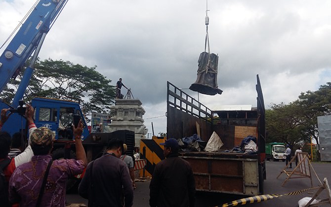 ditarget-jadi-pahlawan-patung-istri-kanya-dikebut-ini-penampakannya