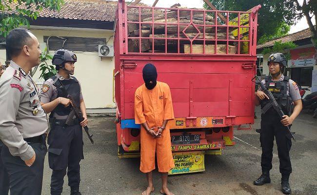 bawa-muatan-kayu-hasil-curian-sopir-truk-asal-banyuwangi-ditangkap