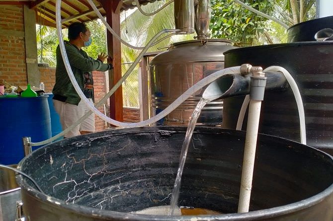 serap-ratusan-liter-bahan-baku-arak-suplai-pabrik-sake-di-denpasar