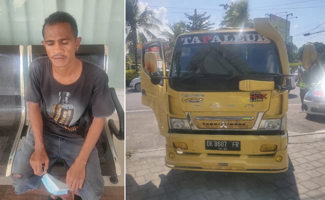tabrak-anggota-polresta-denpasar-saat-bertugas-sopir-truk-tersangka