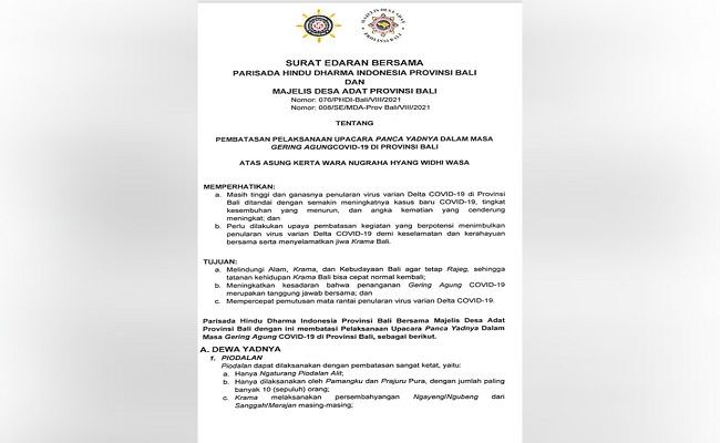 phdi-dan-mda-minta-pemangku-wajib-swab-larang-odalan-pakai-gamelan