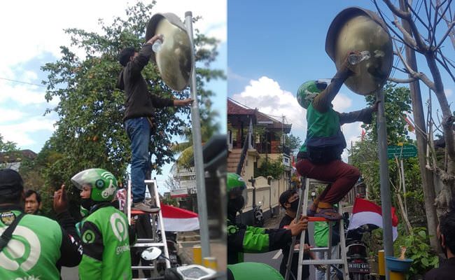 sambut-hari-kemerdekaan-ojol-di-tabanan-bersih-bersih-cermin-cembung