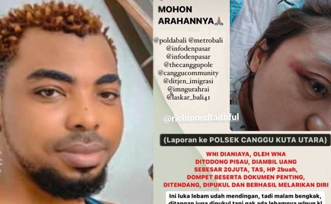 sebulan-diburu-pria-nigeria-penganiaya-mantan-pacar-di-bali-diringkus