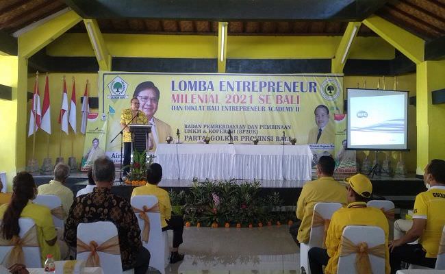 golkar-bali-gelar-lomba-entrepreneur-milenial-2021-se-bali