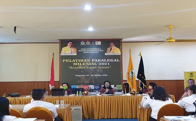 golkar-bali-gelar-pelatihan-paralegal-milenial