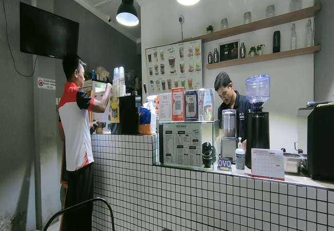 Suasana di Kopi Manji Jalan Udayana. (Eka Prasetya)