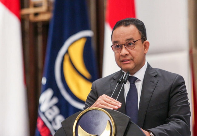 Anis Baswedan calon presiden 2024 yang diusung Partai NasDem. FOTO:MIFTAHUL HAYAT/JAWA POS