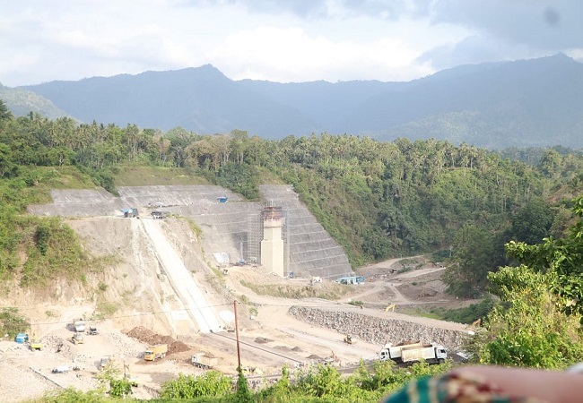 Proses pembangunan bendungan tamblang. (Eka Prasetya)