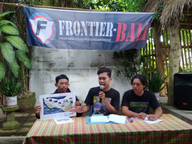 KRITIK: FRONTIER Bali Soroti Pembangunan Tol Gilimanuk – Mengwi, Sebut Beda Data dalam konferensi pers (31/10/2022).
