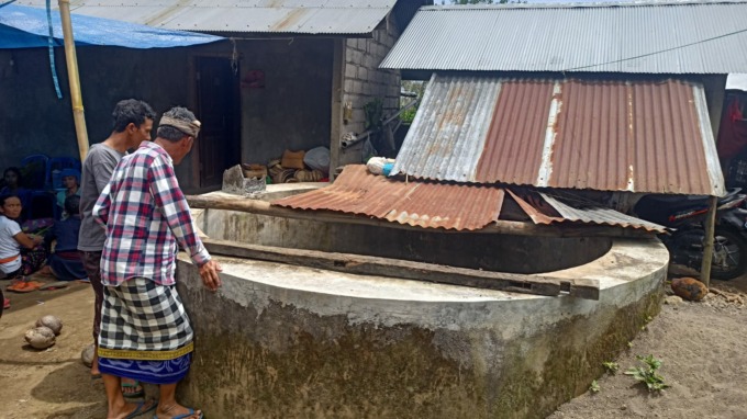 DITEMUKAN DI CUBANG : Lokasi cubang tempat I Nyoman Gelgel ditemukan meninggal hari Kamis (10/11/2022).