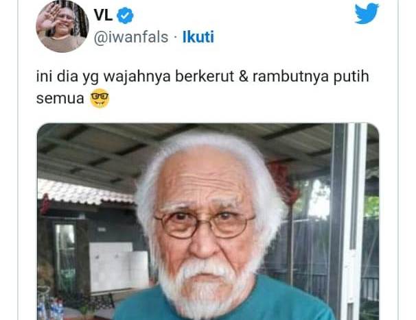 DARI IWAN FALS SAMPAI MAK LAMPIR : Beginilah yang muncul di media sosial setelah Presiden Jokowi menyampaikan isyarat calon pemimpin berambut putih dan berkerut. (foto:istimewa)