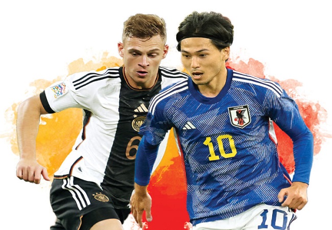 Ilustrasi. Jerman Vs Jepang,. (JawaPos.com)