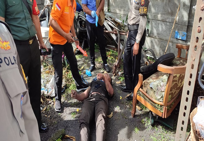 Satpam PDAM Badung  I Wayan Yadi Virgantara ditemukan gantung diri di pos satpam. (ist) 