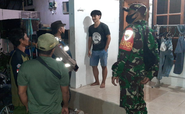 ANTISIPASI: Polsek Densel lakukan sidak penduduk Kamis (8/12/2022)