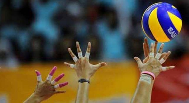 PATUNGAN: Ilustrasi permainan bola voli. Bali terpaksa urunan utus atlet ke kejurnas.