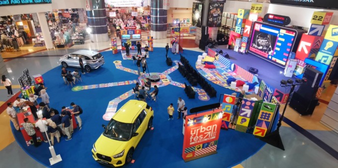 MERIAH: Suasana DAIHATSU URBAN FEST – Level Up, yang berlangsung di Trans Studio Mall, Makassar pada 1–4 Desember 2022.