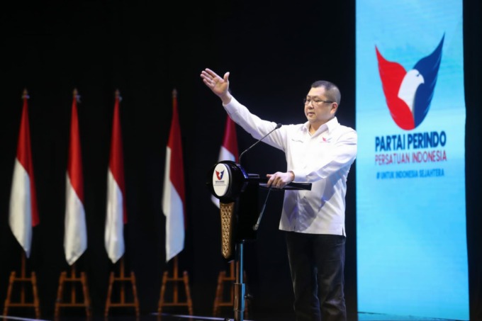 TATAP PEMILU 2024: Ketua Umum DPP Partai Persatuan Indonesia (Perindo) Hary Tanoesoedibjo. (Partai Perindo untuk Radar Bali)