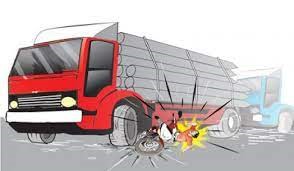 TAK DITAHAN: Ilustrasi truk nabrak emak-emak di Rendang Karangasem sampai tewas