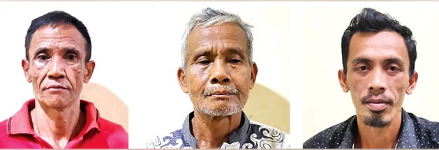 RAJA TEGA : Wowon alis Aki - Solihin alias Duloh - M. Dede Solehudin (foto : humas polda metro jaya/istimewa/jawapos)