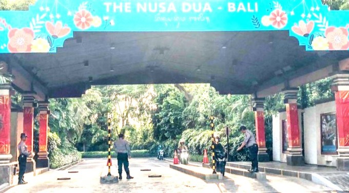 MAKIN NGETOP USAI G20: Pintu masuk Nusa Dua. Selama tahun 2022 kenaikan kunjungan capai 168 persen. (foto:dok.radar bali)