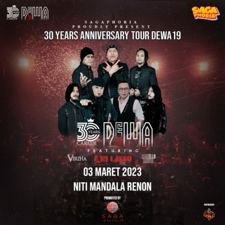 Flayer konser Dewa 19 di Denpasar tanggal 3 Maret mendatang.