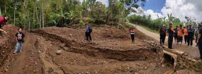 EKSES PROYEK: Dampak limbah proyek shortcut di Desa Gitgit memicu kerusakan lingkungan.