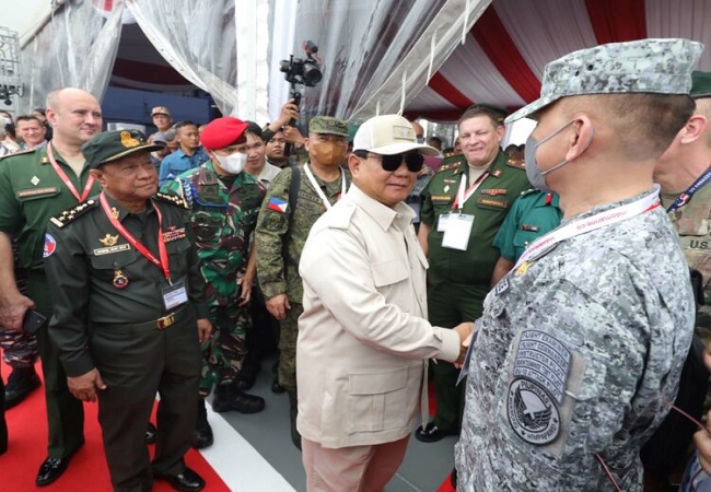 Menteri Pertahanan Prabowo Subianto. (FEDRIK TARIGAN/ JAWA POS)