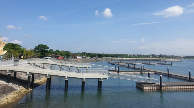 MODERN: Infrastruktur Pelabuhan Sanur yang baru tuntas dibangun sebagai penopang arus wisatawan ke pulau wisata lainnya. Foto: Ni Kadek Novi Febriani/Radar Bali