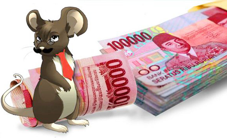 Ilustrasi korupsi.