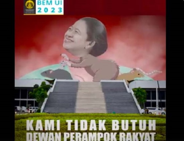 Meme Puan Berbadan Tikus (@Twitter BEMUI_OFFICIAL)