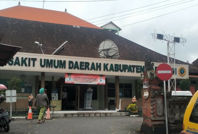 ADA PELAYANAN ON CALL : Suasana RSUD Tabanan yang berada di Jalan Pahlawan Tabanan. (foto:juliadi)