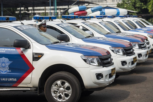MALING NEKAT: Ilustrasi mobil patroli polisi