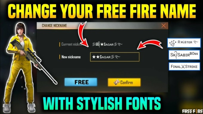 SKEMA GANTI NAMA: Ilustrasi cara ganti nama game free fire