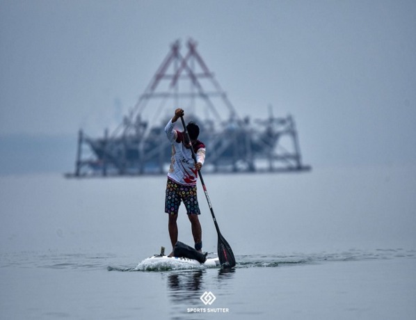 Ketua Bali Stand Up Paddle, Arie Sapta Supriatna (Foto Arie Sapta Supriatna For Radar Bali)