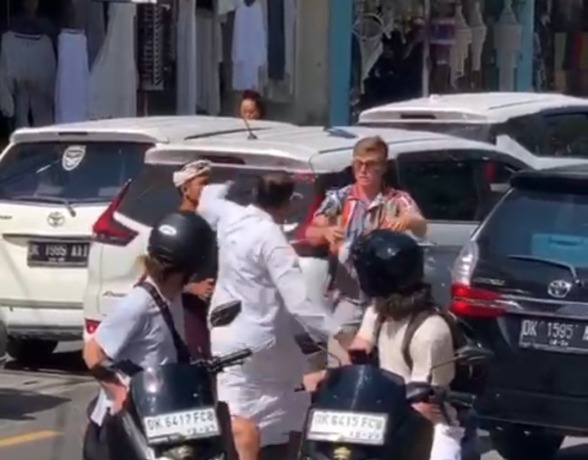 Potongan kejadian perkelahian di Ubud, Gianyar. (ist)