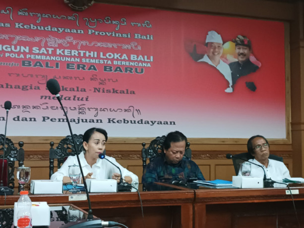 Dinas Kebudayaan Provinsi Bali pembicara Ni Wayan Sulastriani, bahas rencana Pesta Kesenian Bali dan Festival Bali Jani (3/5/2023)