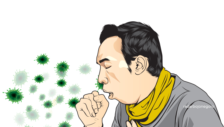 Ilustrasi batuk antraks (Ainur Ochgiem/RDR.BJN)