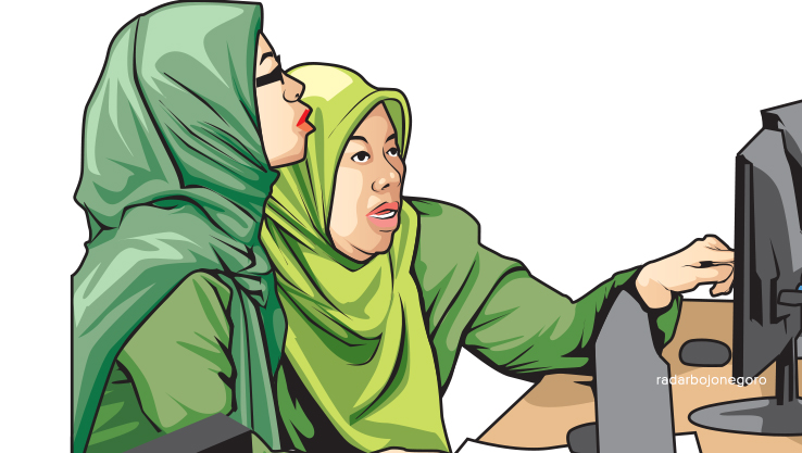 Ilustrasi Guru Terima SK (Ainur Ochiem/RDR.BJN)