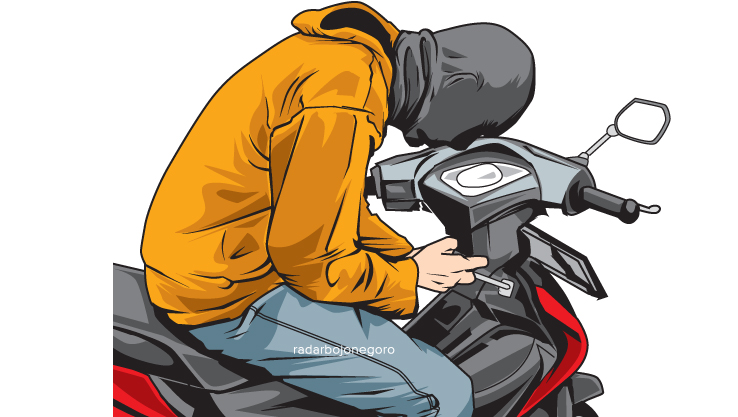 Ilustrasi Curanmor (Ainur Ochiem/RDR.BJN)
