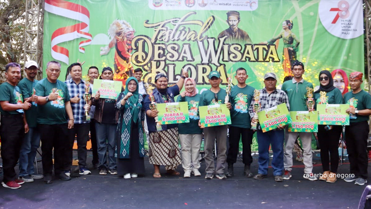 SUKSES: Festival Desa Wisata Blora 2023 berlangsung di Wisata Kampung Durian Tunjungan Minggu (6/8) berlangsung sukses. (ISTIMEWA FOR RDR.BLORA)