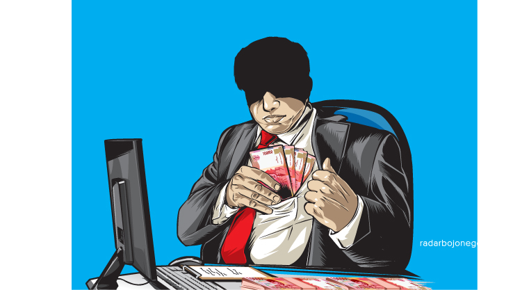Ilustrasi Korupsi Pasar Randublatung (Ainur Ochiem/R.Bjn)