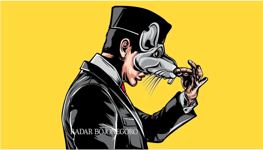 ILustrasi Korupsi BKKD (Ainur Ochiem/R.Bjn)