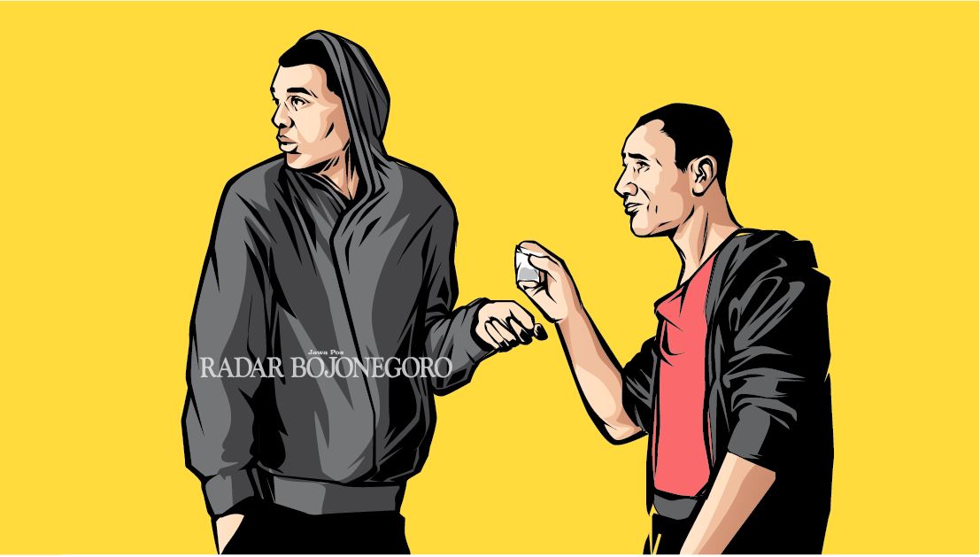 Ilustrasi Pengedar Sabu (Ainur Ochiem/R.Bjn)