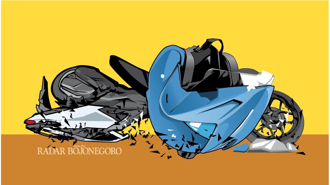 Ilustrasi Laka Lantas (Ainur Ochiem/R.Bjn)