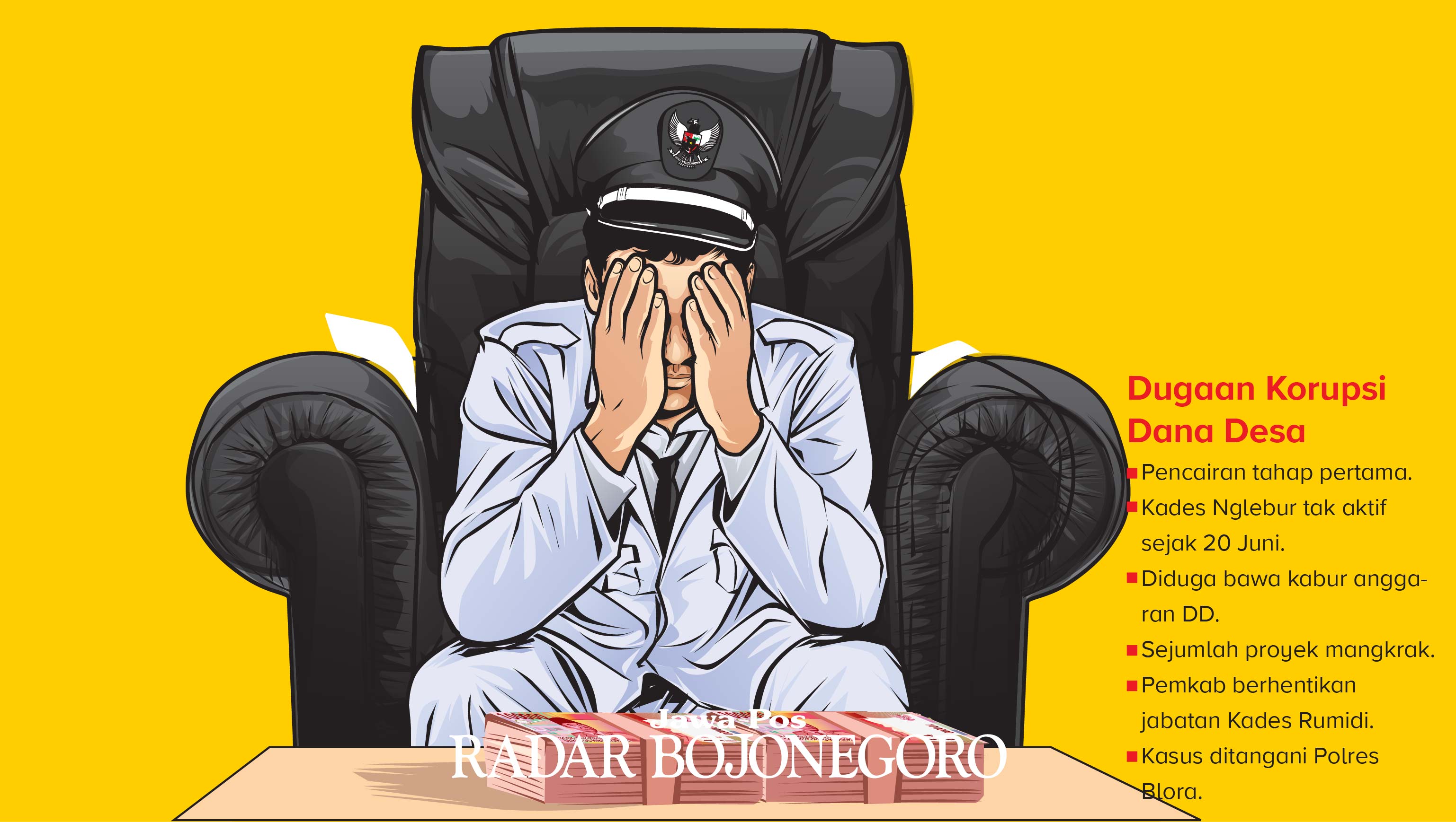 Ilustrasasi Kasus Dana Desa (Ainur Ochiem/R.Bjn)